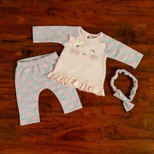 3-Piece Set Kitty 3-6M